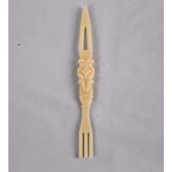 Vintage Cocktail Appetizer Forks Holder 1960s Plastic Boho Cottage Grandma Core - Picture 5 of 7